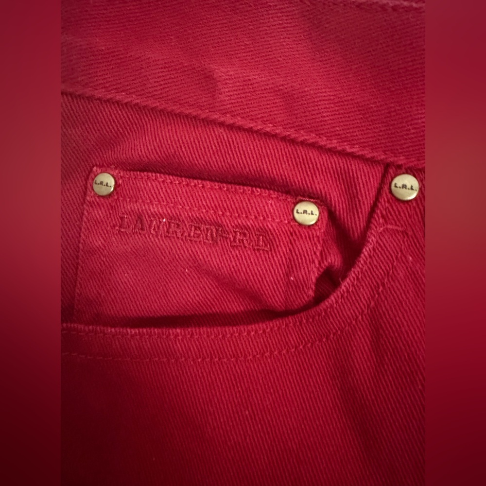 Ralph Lauren Vibrant Red Jeans size 6 - Picture 6 of 7